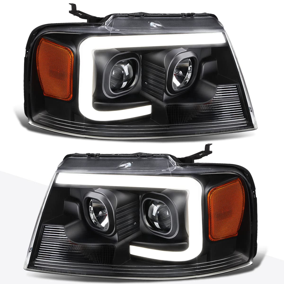 パーツ JEWEL POSITION DRL KIT Type 1 Amazon.com: PM PERFORMOTOR LED DRL Black Amber 3D Projector